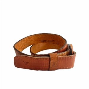 Frye Unisex Tan Leather Belt 32”